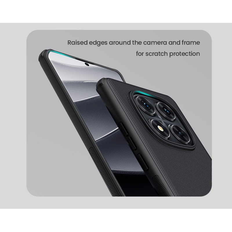 Nillkin Super Frosted PRO hátlap a Xiaomi Redmi Note 14 Pro 5G/Poco X7 5G számára Fekete