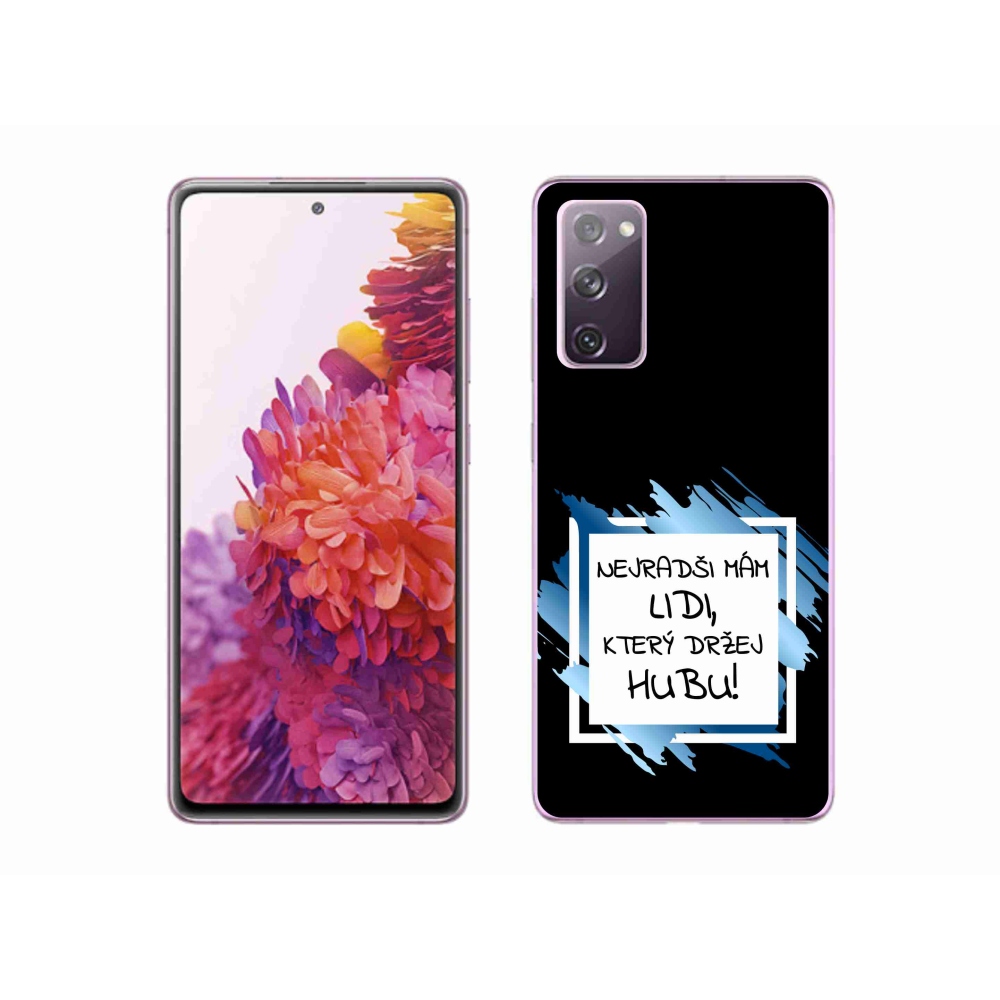 Gél borító mmCase Samsung Galaxy S20 FE - vicces szöveg 7 fehér és fekete háttérrel