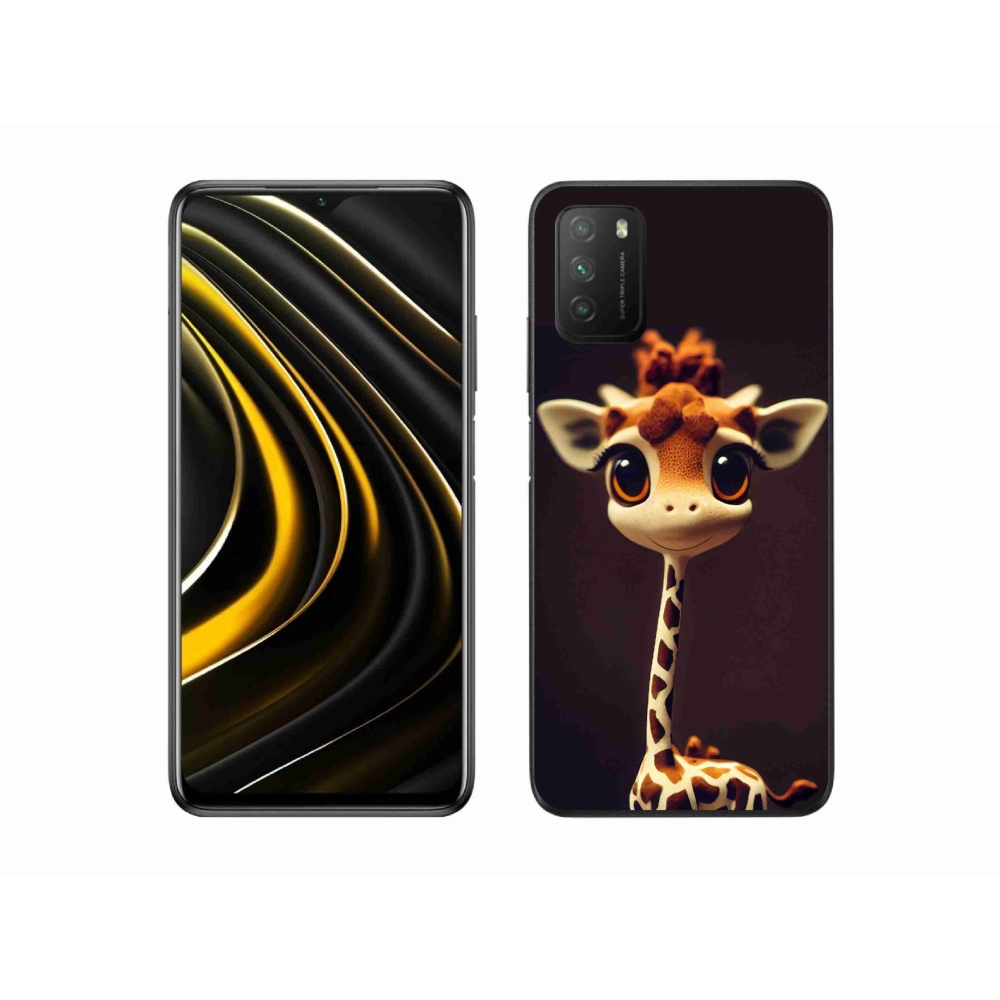Gél borítás mmCase a Xiaomi Poco M3-hoz - kis zsiráf