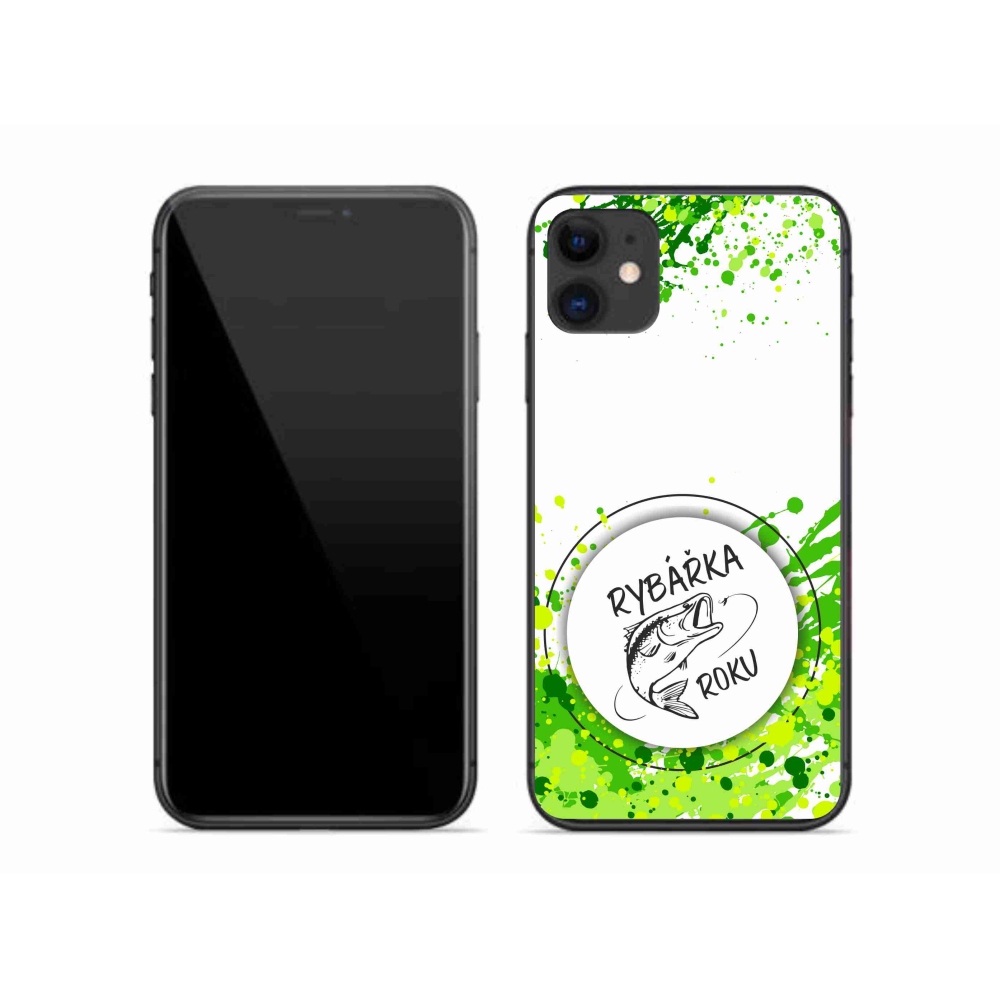 Gél borítás mmCase iPhone 11 készülékhez - Az év halászának fehér háttere