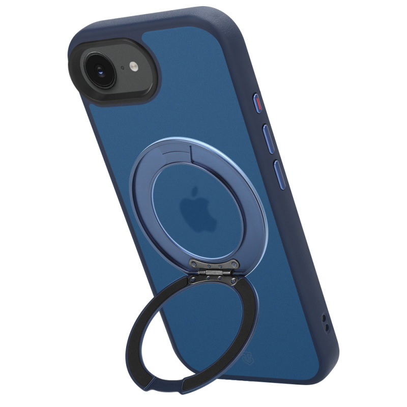 Tactical MagForce Hyperstand tok az Apple iPhone 16e/17e készülékhez, mélykék