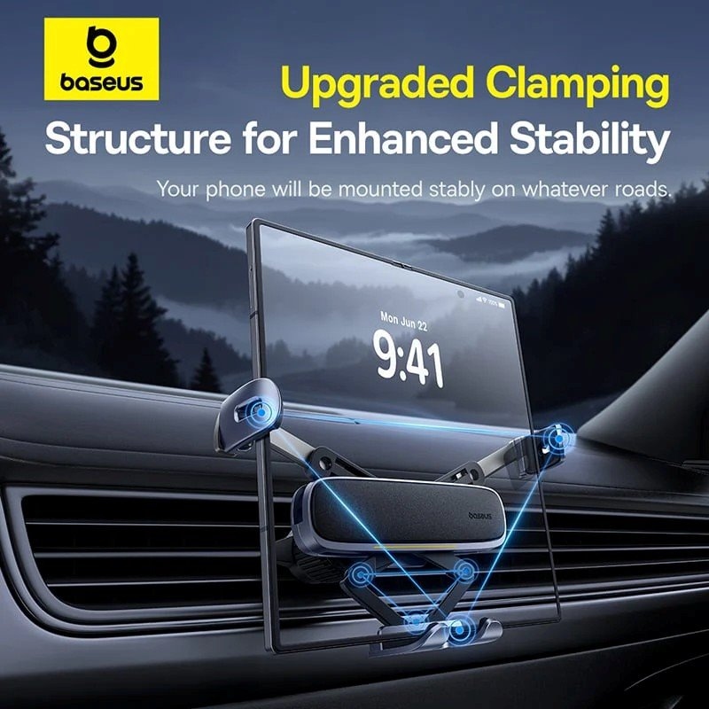 Baseus UltraControl Gravitációs autós tartó összecsukható telefonhoz Space Grey szürke