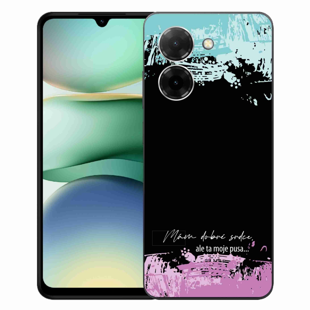 Gél borító mmCase a Xiaomi Redmi A5 (173.45x79.35x8.45mm) - vicces szöveg 3 fekete háttérrel