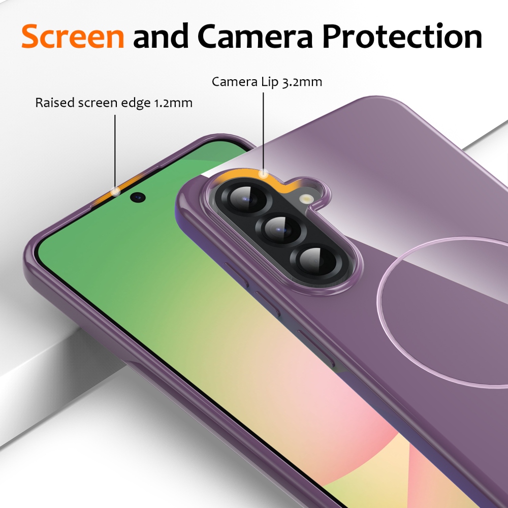 MagSafe zselés tok Samsung Galaxy A17 4G/5G készülékhez - lila