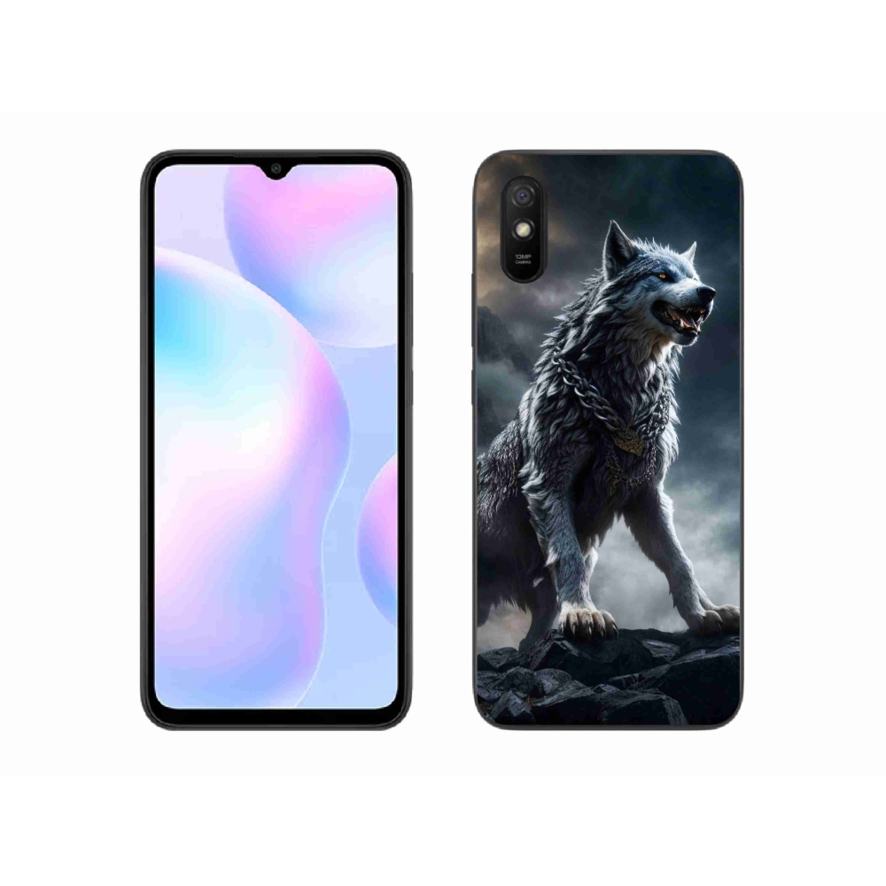 Gél borítás mmCase a Xiaomi Redmi 9A számára - farkas 1