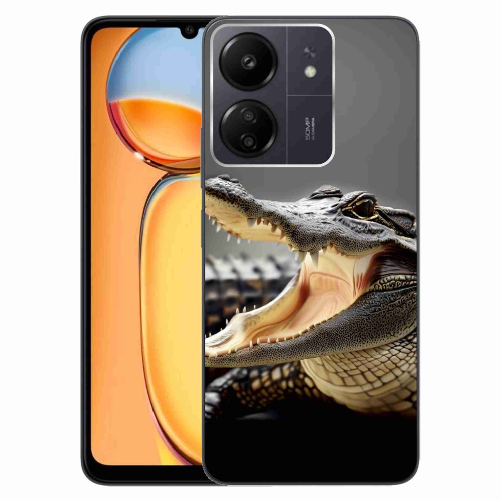 Gél borítás mmCase a Xiaomi Poco C65/Redmi 13C-hez - krokodil