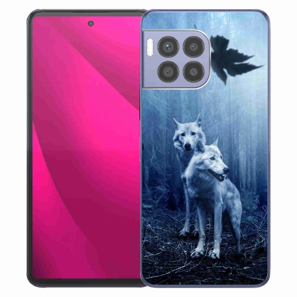 Zselés borítás mmCase a T-Mobile T Phone 2 Pro készülékhez - farkasok az erdőben