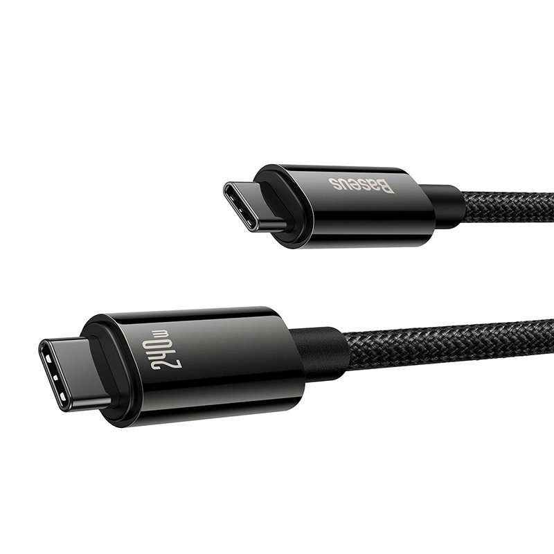 Baseus CAWJ040101 Tungsten Gold gyors töltő kábel USB-C - USB-C 240W 2m fekete