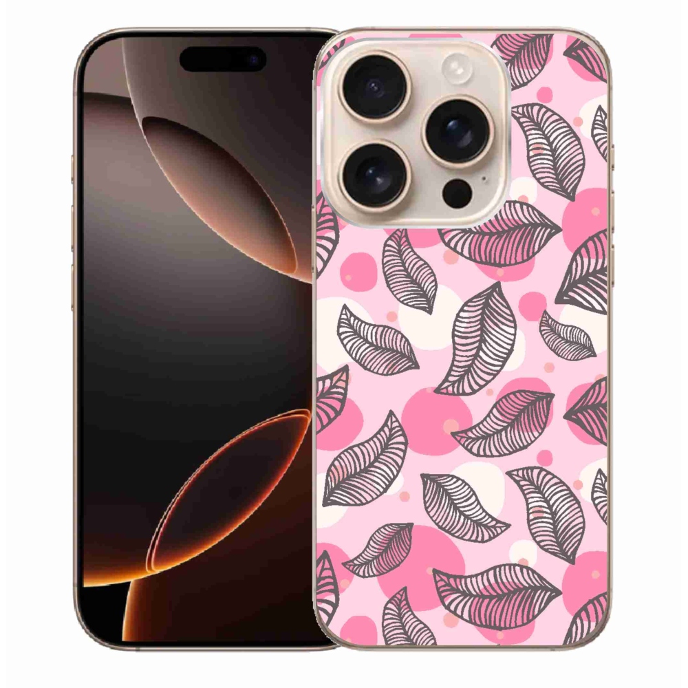 Zselés borítás mmCase iPhone 16 Pro Max készülékhez - rajzfilmes hulló levelek