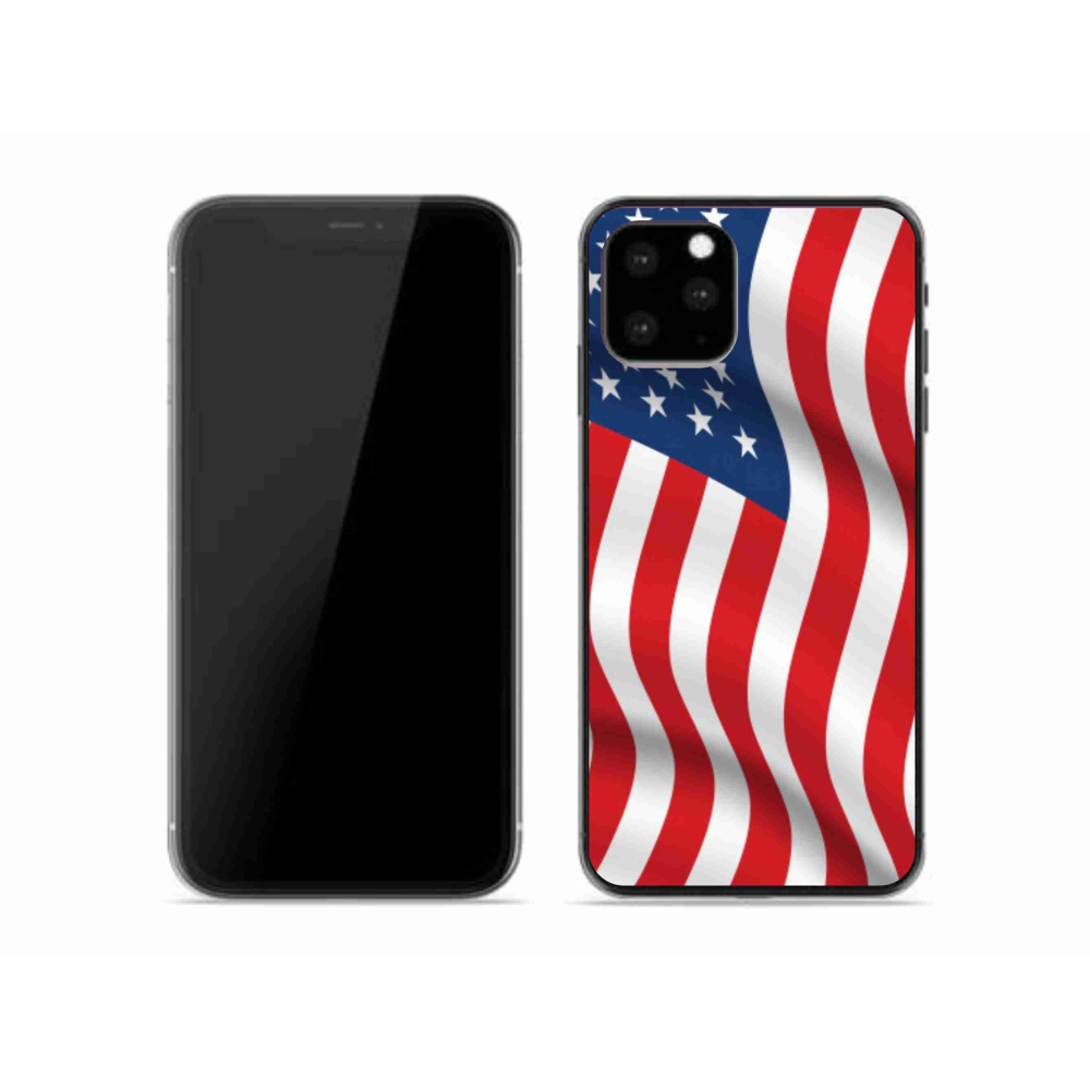 Zselés borítás mmCase iPhone 11 Pro készülékhez - amerikai zászló