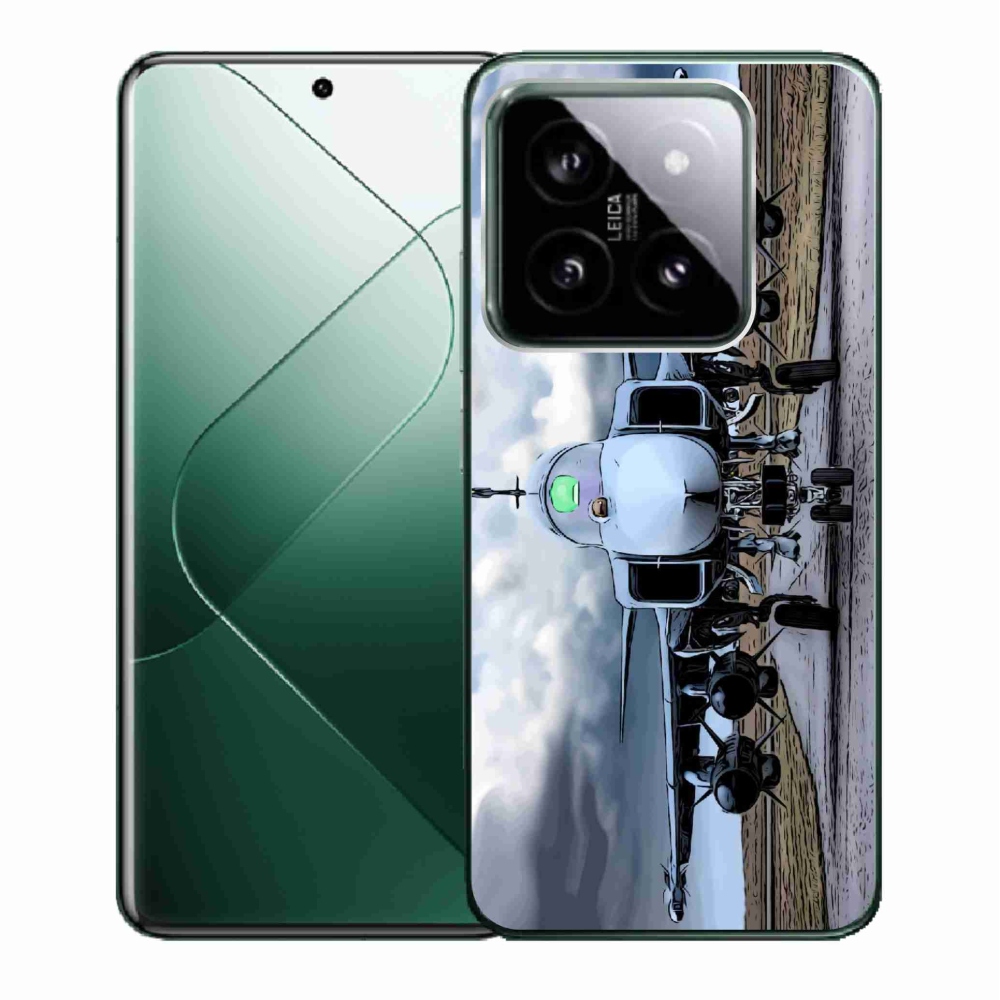 Gélburkolat mmCase a Xiaomi 14 - katonai repülőgépekhez