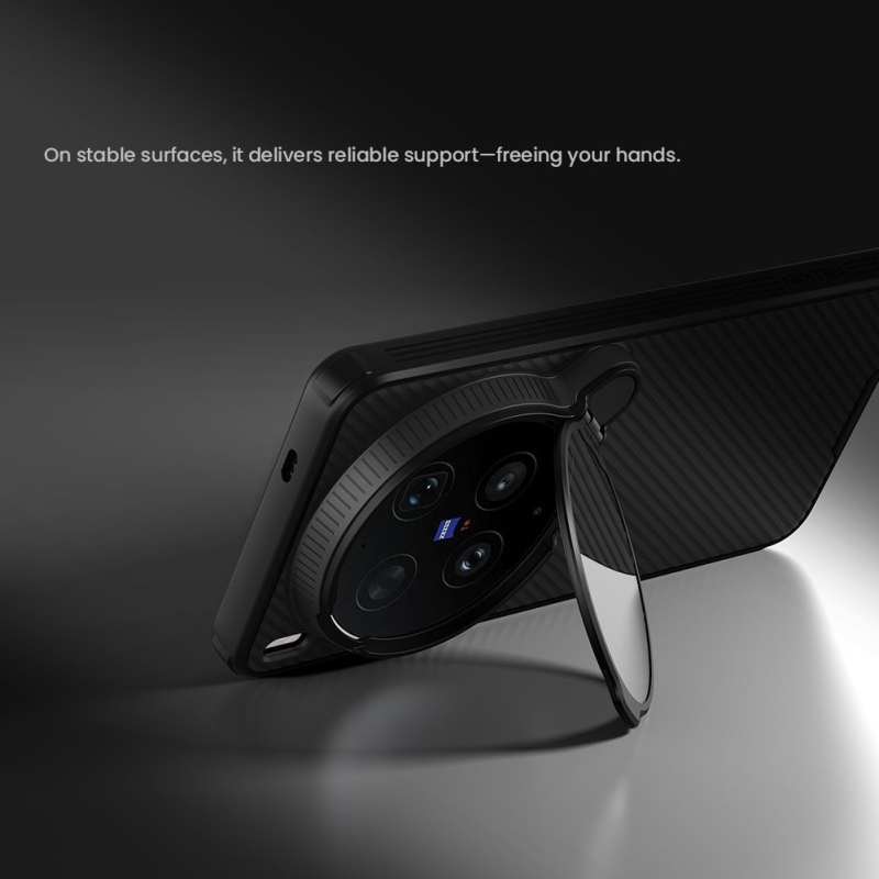 Nillkin CamShield Prop mágneses hátlap a Vivo X300-hoz, Ultra Black