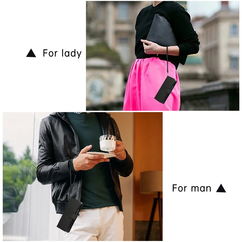 Gridy könyvtáska Samsung Galaxy Z Fold7 5G - fekete