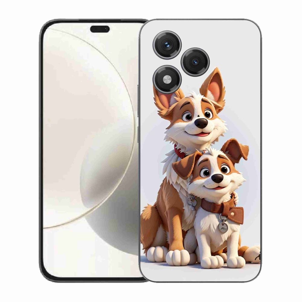 Zselés borítás mmCase a Honor 400 Lite-hoz - kutyák rajzolása