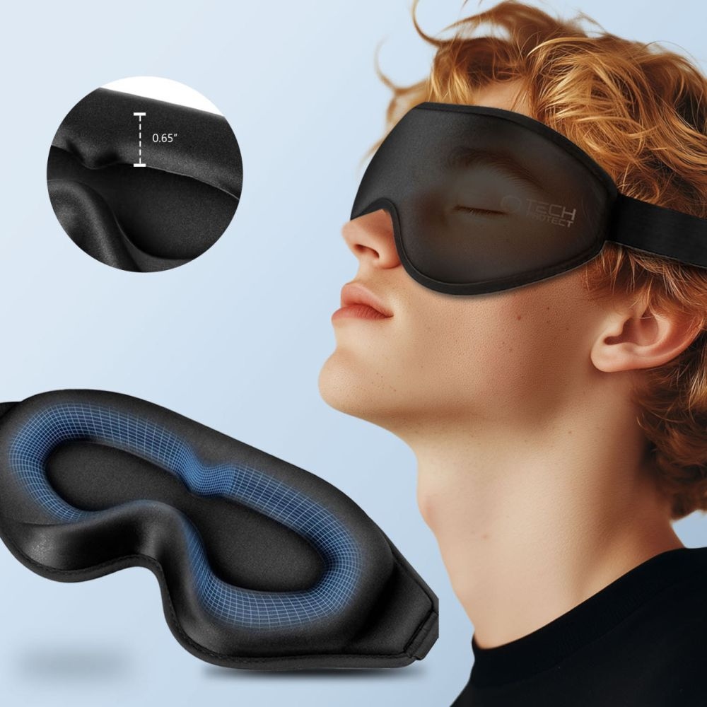 Tech-Protect EyeShade 3D alvómaszk - fekete