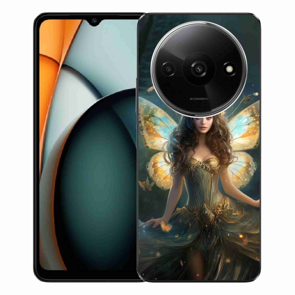 Gél borítás mmCase a Xiaomi Redmi A3-hoz - pillangó nő