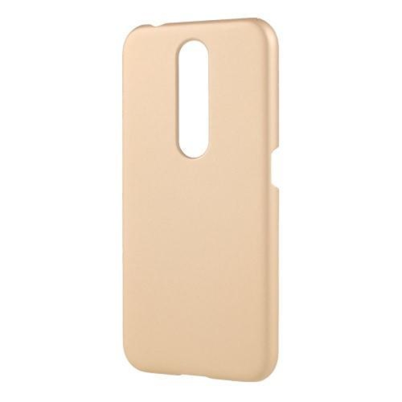 Gumírozott műanyag tok Nokia 4.2 mobilhoz - arany színű