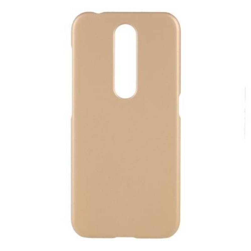 Gumírozott műanyag tok Nokia 4.2 mobilhoz - arany színű