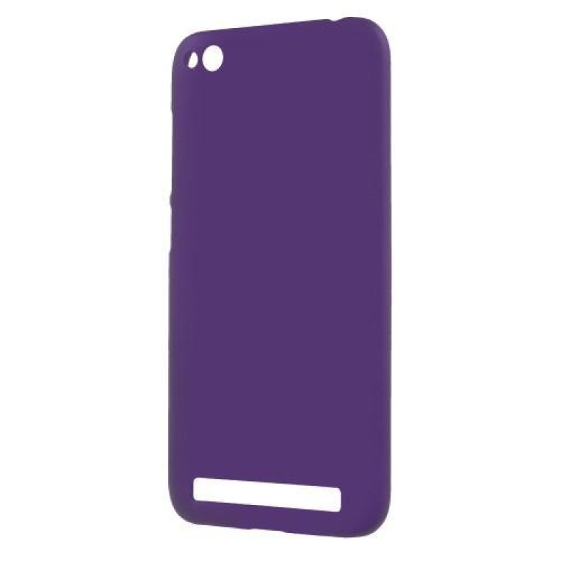 Rubbi gumírozott műanyag tok a Xiaomi Redmi 5A számára - lila