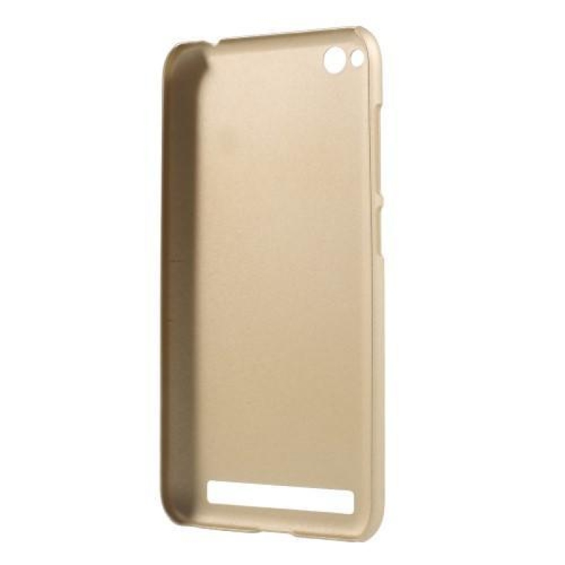 Rubbi gumírozott műanyag tok a Xiaomi Redmi 5A számára - arany színben