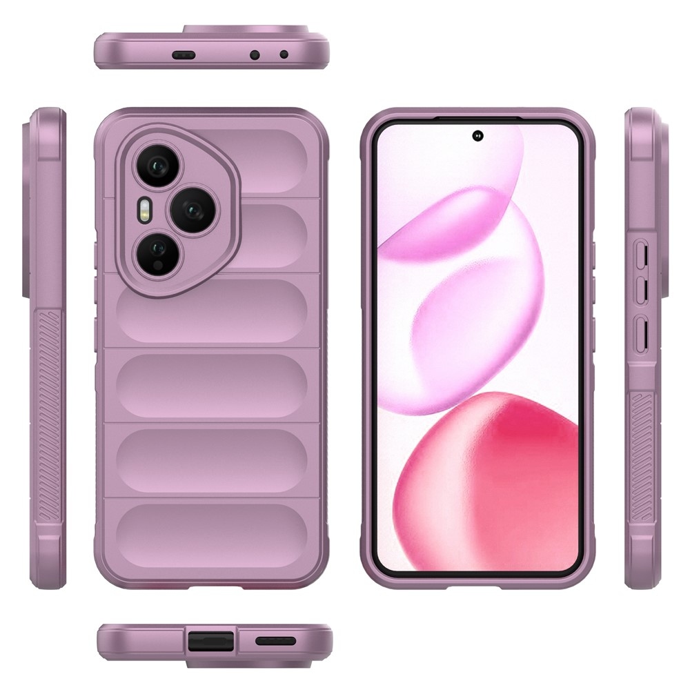 Rugg tartós zselés tok Honor 400 Pro-hoz - világos lila