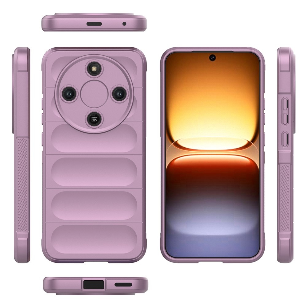 Rugg tartós gél tok a Honor Magic 8 Lite 5G készülékhez - világos lila