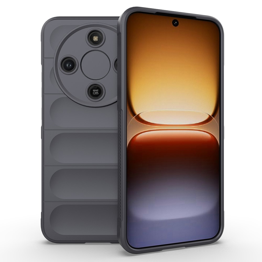 Rugg tartós gél tok a Honor Magic 8 Lite 5G készülékhez - sötétszürke színben