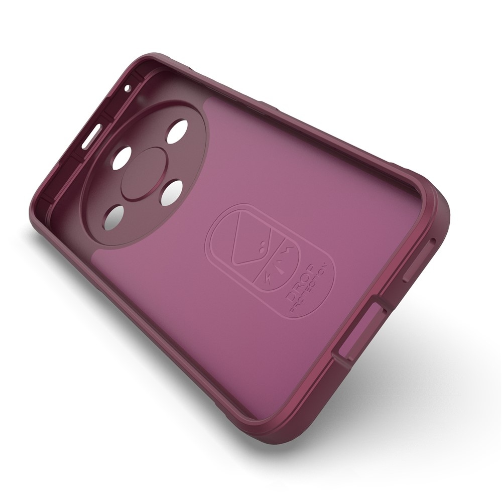 Rugg tartós zselés tok a Honor Magic 8 Lite 5G készülékhez - bordó színben