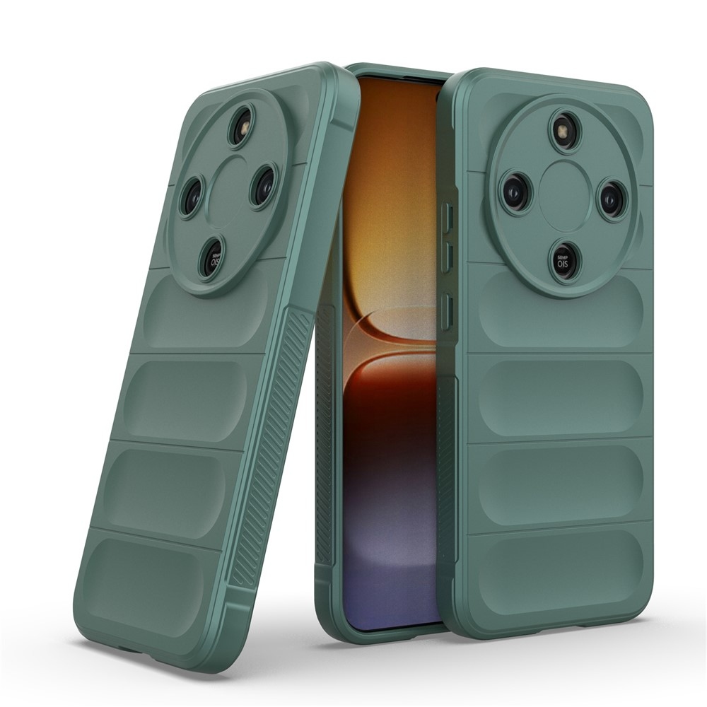 Rugg tartós zselés tok a Honor Magic 8 Lite 5G számára - zöld