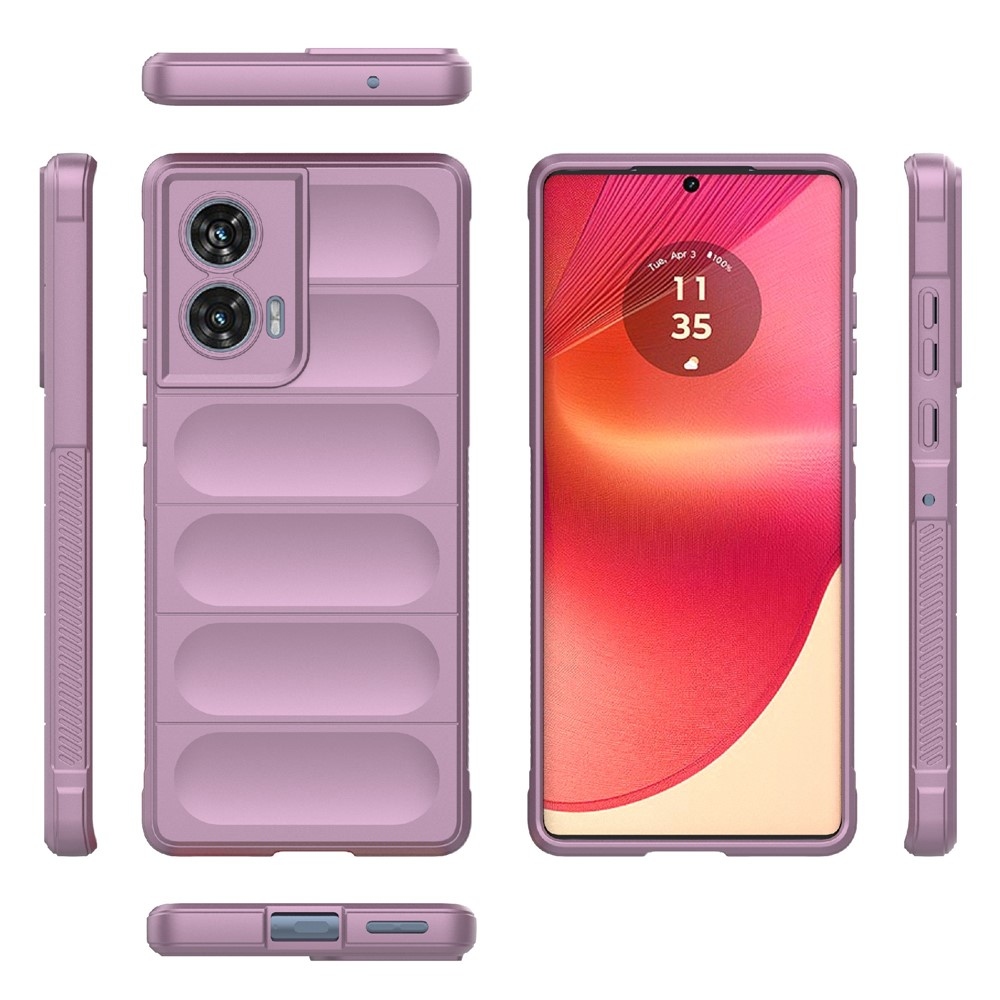 Rugg tartós zselés tok Motorola Edge 50 Fusion 5G készülékhez - világos lila