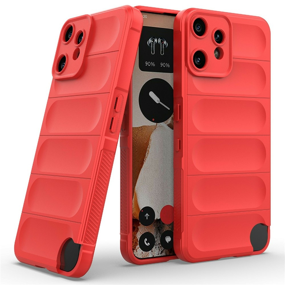 Rugg tartós zselés tok a Nothing CMF Phone 2 Pro készülékhez - piros színű