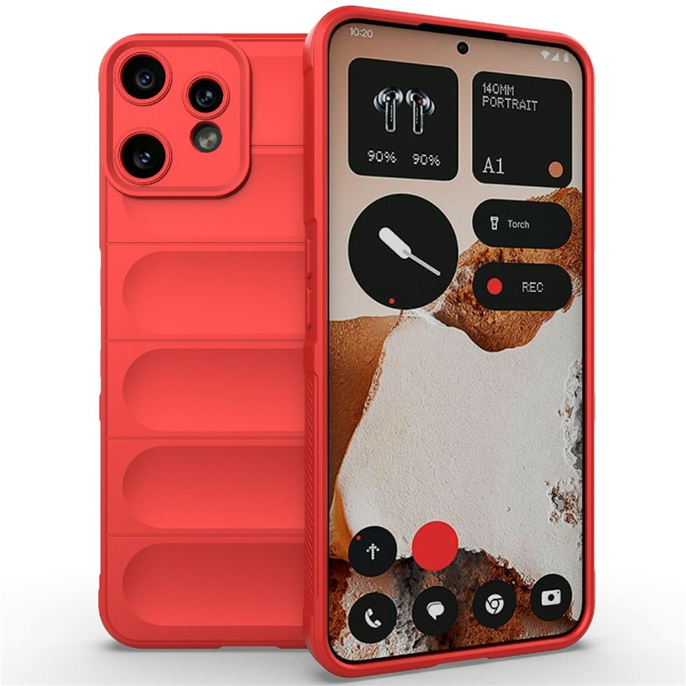 Rugg tartós zselés tok a Nothing CMF Phone 2 Pro készülékhez - piros színű