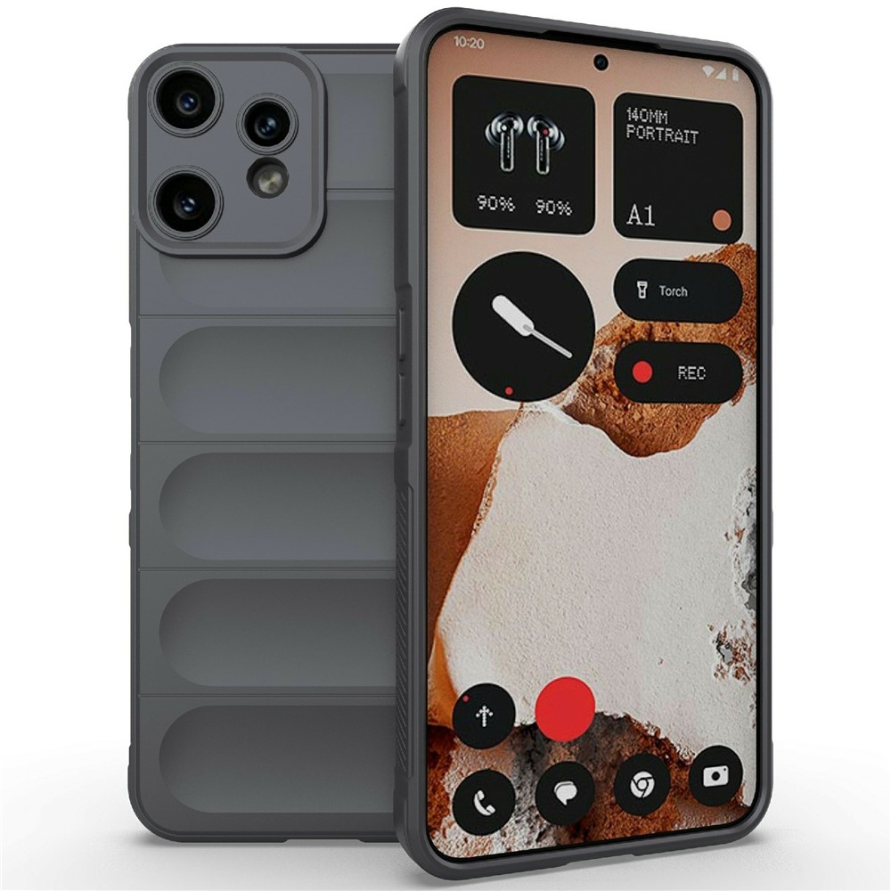 Rugg tartós zselés tok a Nothing CMF Phone 2 Pro készülékhez - sötétszürke színben