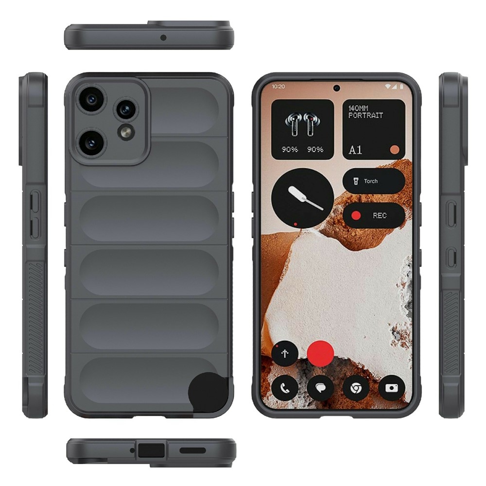 Rugg tartós zselés tok a Nothing CMF Phone 2 Pro készülékhez - sötétszürke színben