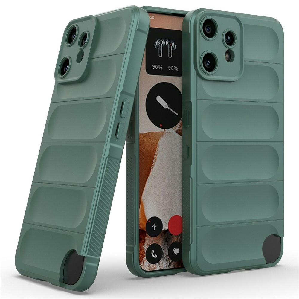 Rugg tartós zselés tok a Nothing CMF Phone 2 Pro készülékhez - zöld színű