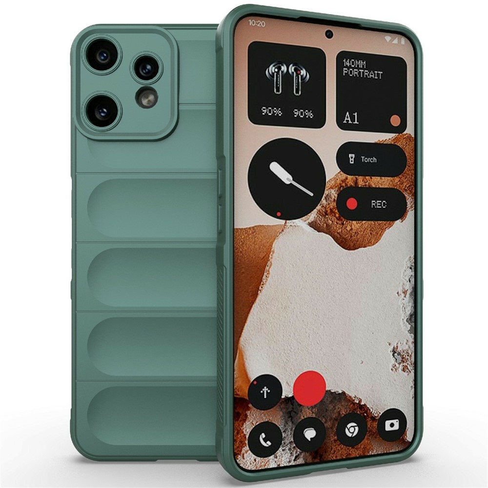 Rugg tartós zselés tok a Nothing CMF Phone 2 Pro készülékhez - zöld színű