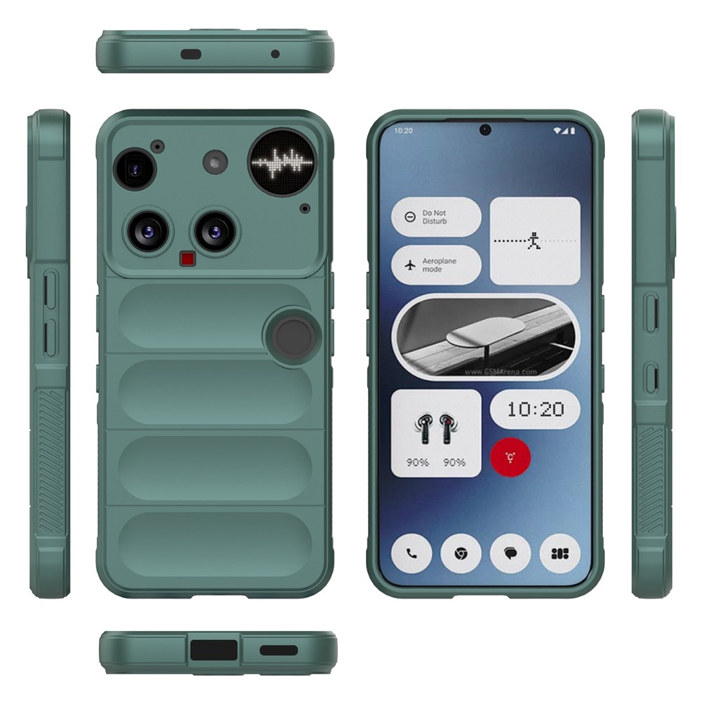 Rugg tartós zselés tok Nothing Phone (3) 5G készülékhez - zöld