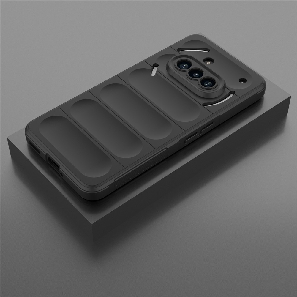 Rugg tartós zselés tok Nothing Phone (3a) telefonhoz - fekete