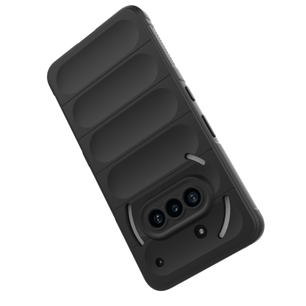 Rugg tartós zselés tok Nothing Phone (3a) telefonhoz - fekete