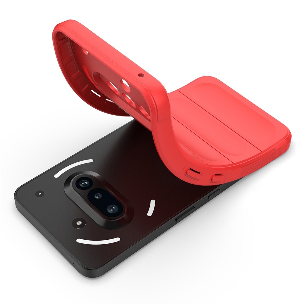 Rugg tartós zselés tok Nothing Phone (3a) készülékhez - piros