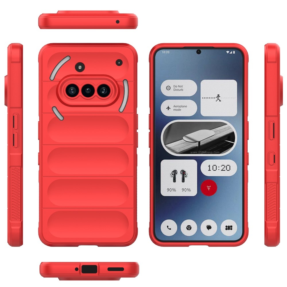 Rugg tartós zselés tok Nothing Phone (3a) készülékhez - piros