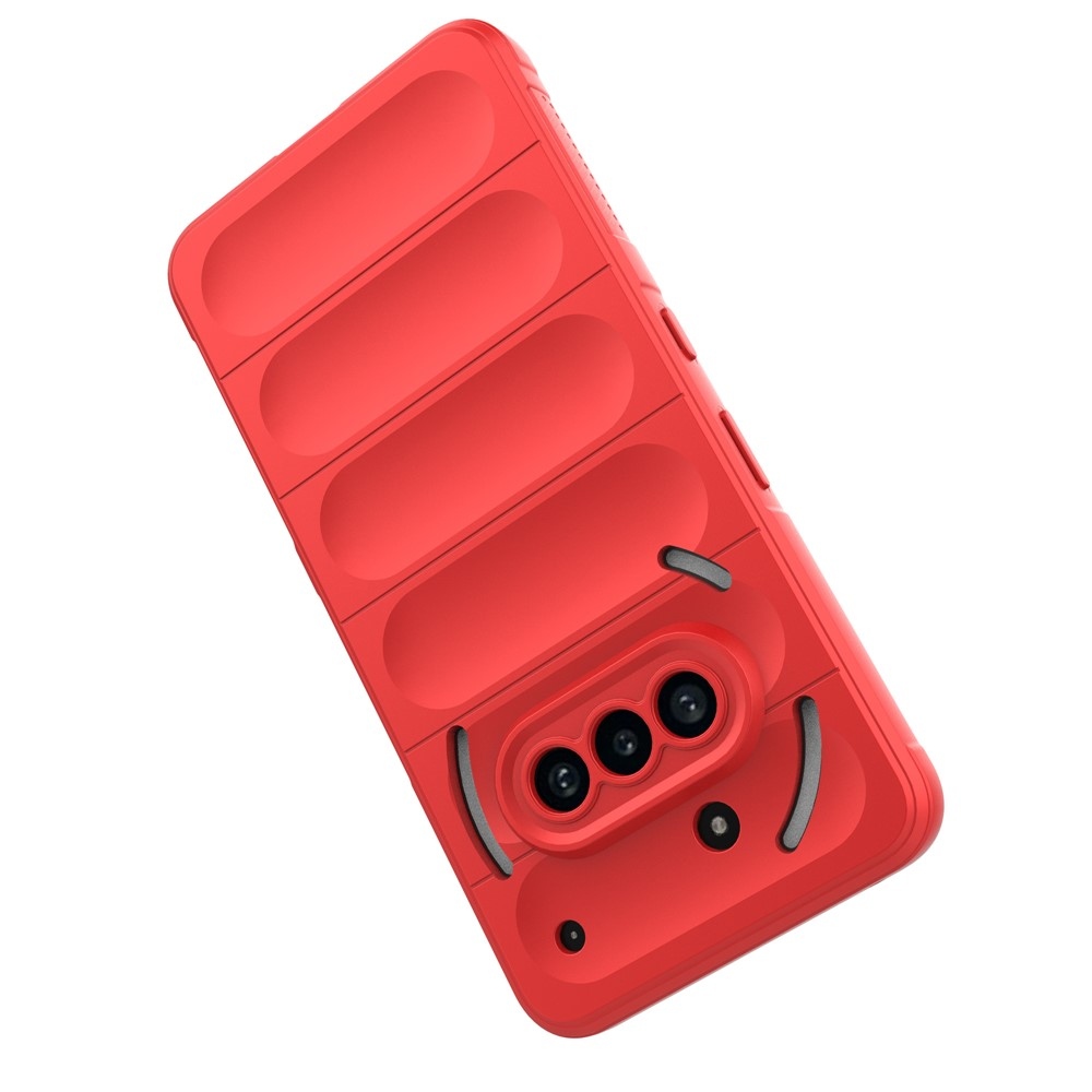 Rugg tartós zselés tok Nothing Phone (3a) készülékhez - piros