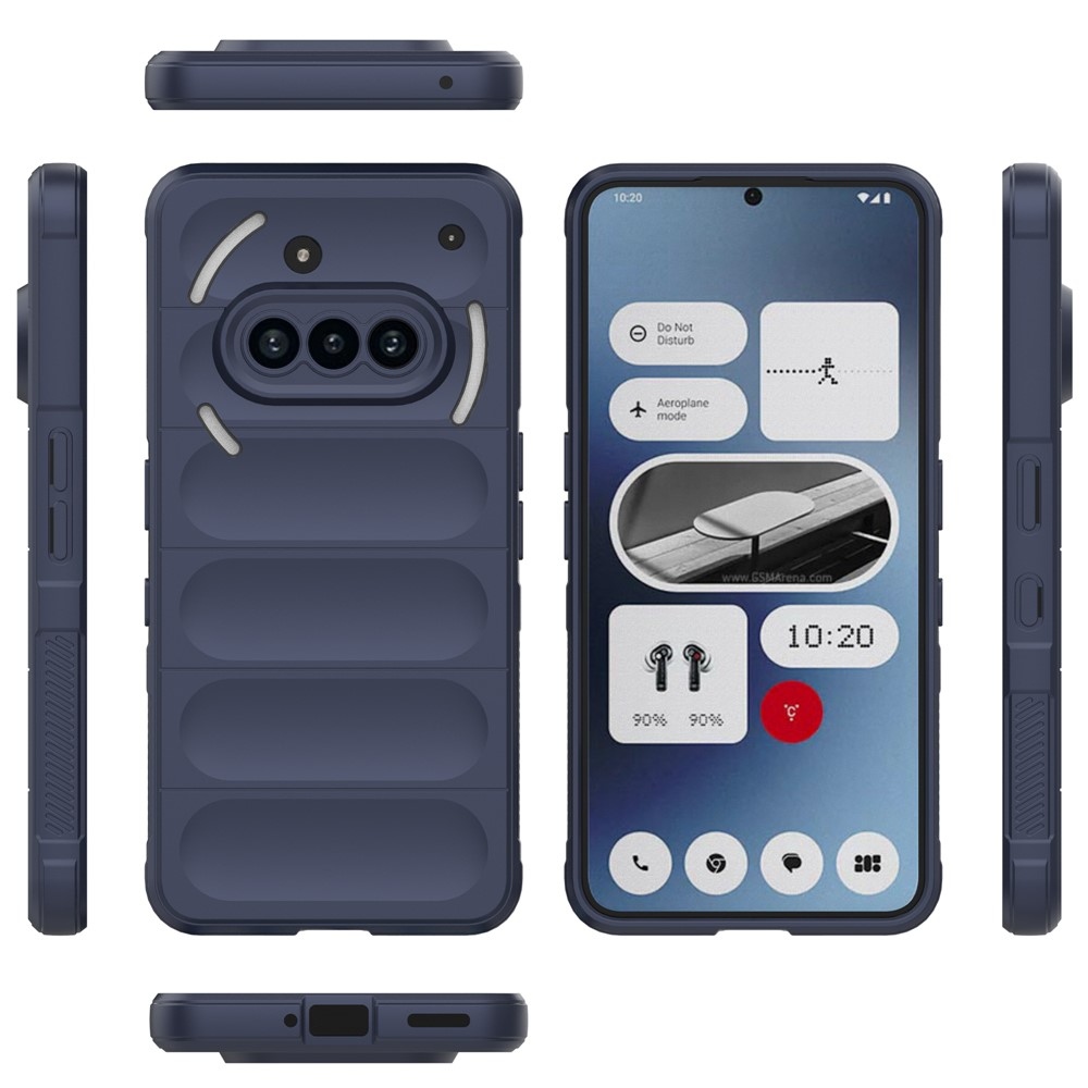 Rugg tartós zselés tok Nothing Phone (3a) telefonhoz - sötétkék