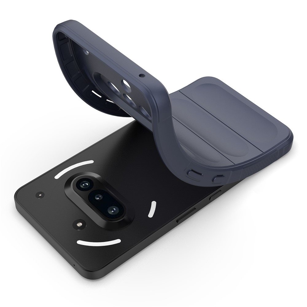 Rugg tartós zselés tok Nothing Phone (3a) telefonhoz - sötétkék