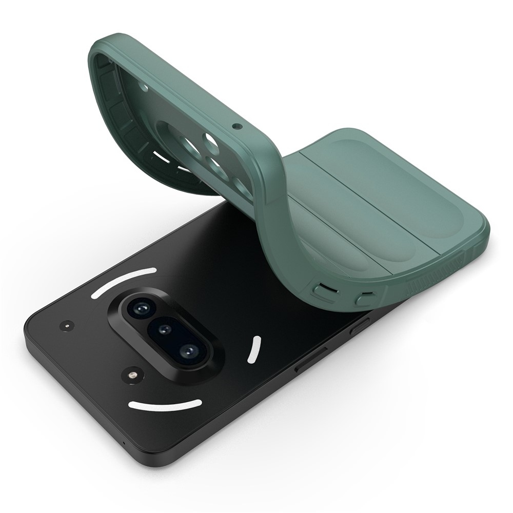 Rugg tartós zselés tok Nothing Phone (3a) készülékhez - zöld