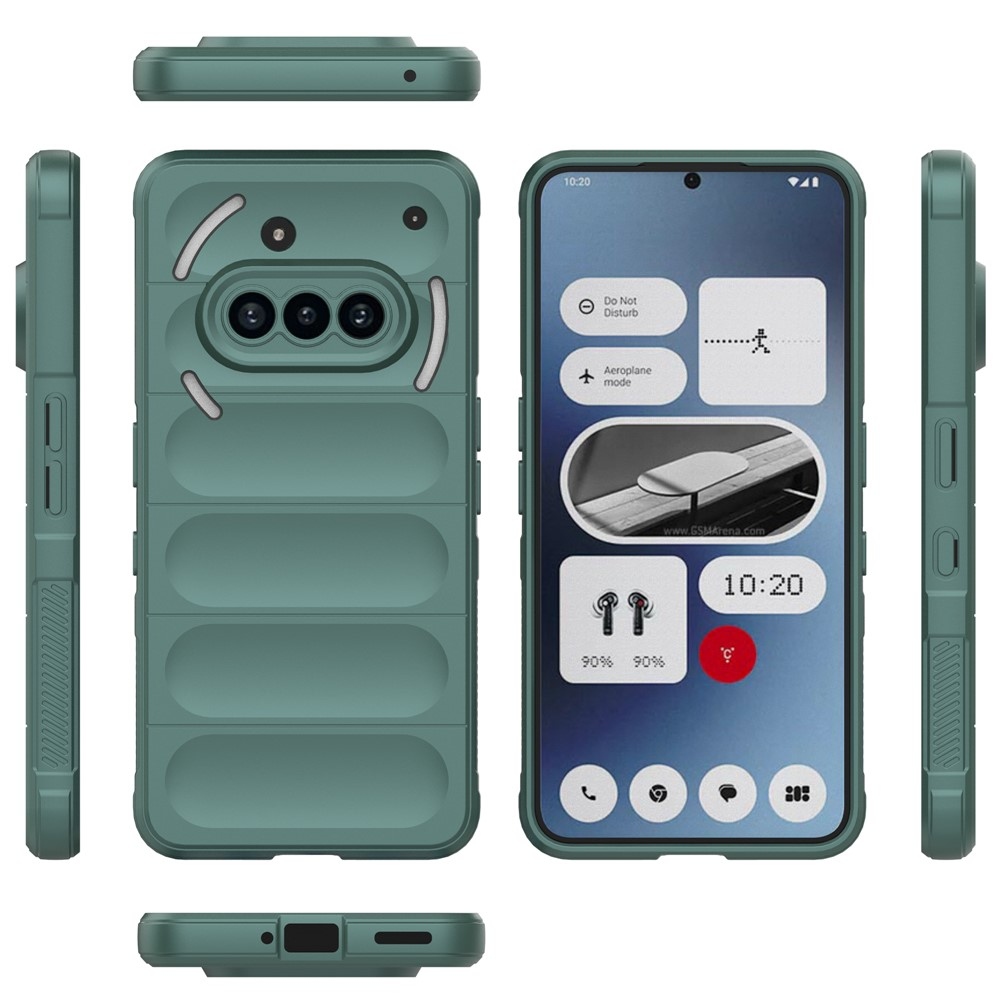 Rugg tartós zselés tok Nothing Phone (3a) készülékhez - zöld