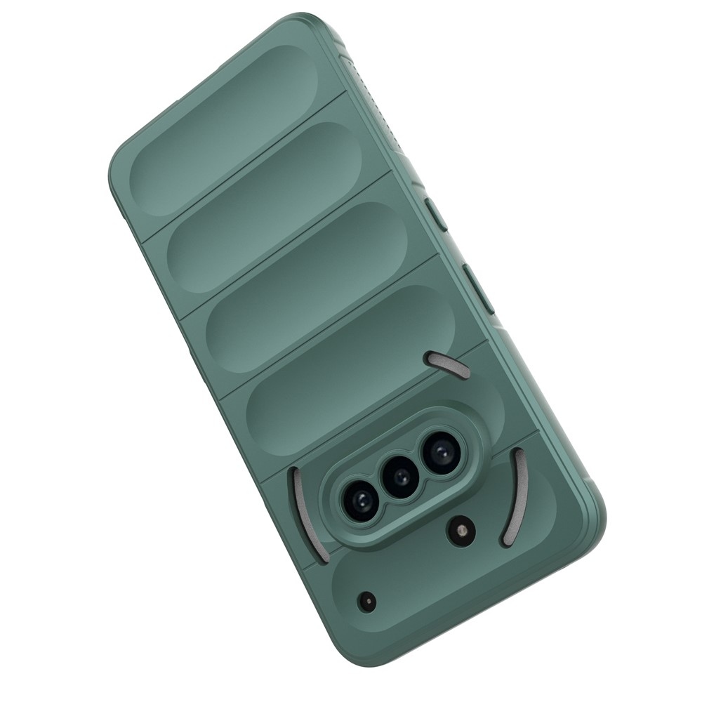 Rugg tartós zselés tok Nothing Phone (3a) készülékhez - zöld