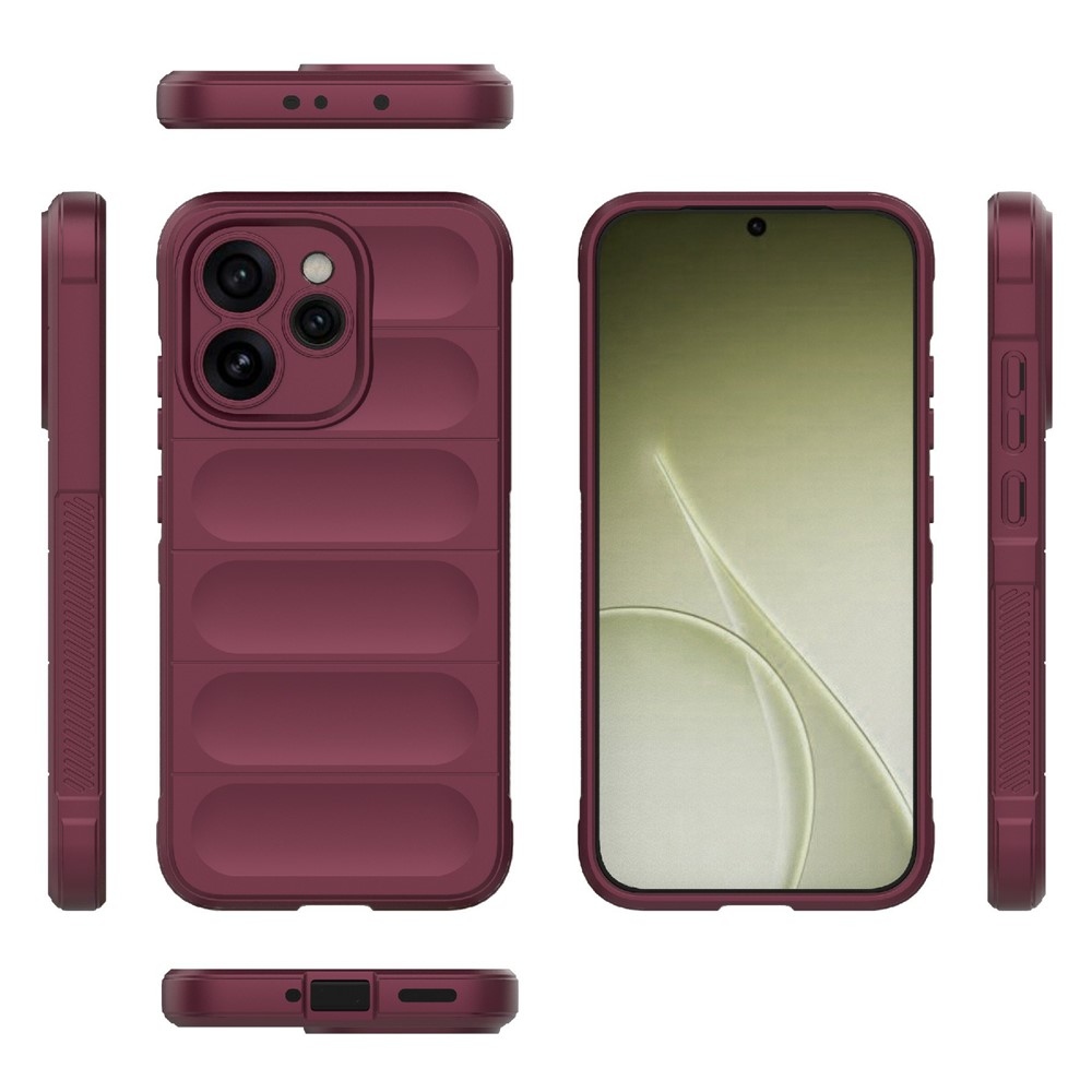 Rugg tartós zselés tok Oppo Reno 15 Pro 5G - bordó színben
