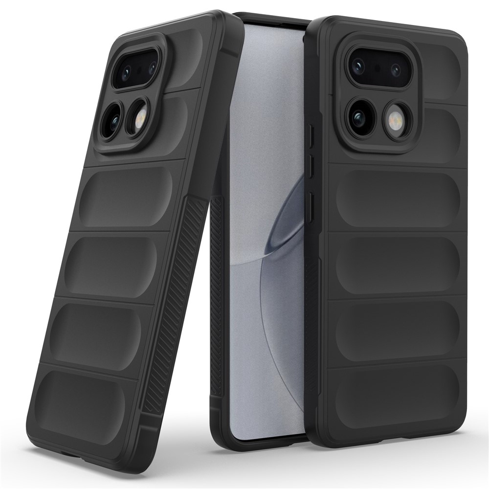 Rugg tartós zselés tok a Realme 16 Pro+ 5G készülékhez - fekete