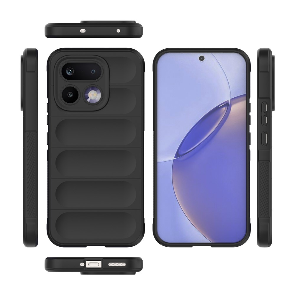 Rugg tartós zselés tok a Realme 16 Pro 5G készülékhez - fekete